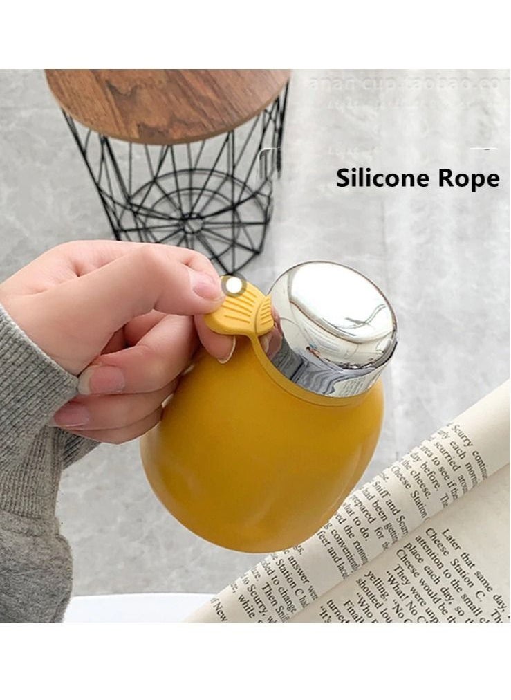 Generic - 250ml Mini Stainless Steel Vacuum Flask With Rope Portable Cute Thermos Mug Girl Student Thermal Water Bottle Tumbler - Image 1