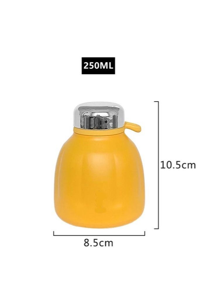 Generic - 250ml Mini Stainless Steel Vacuum Flask With Rope Portable Cute Thermos Mug Girl Student Thermal Water Bottle Tumbler - Image 1