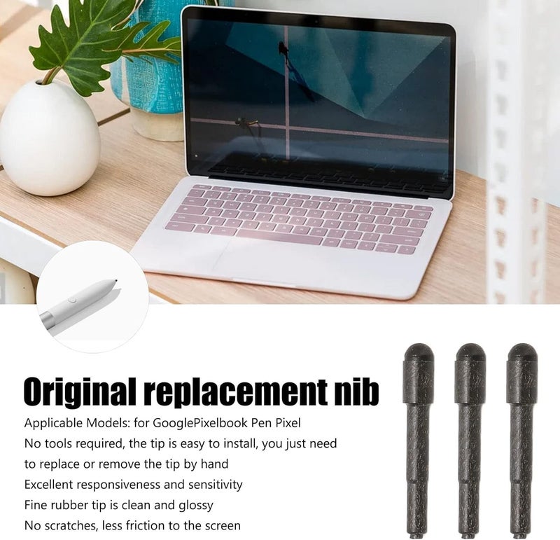 TALTAW (3 قطع) رؤوس قلم بديلة، رؤوس قلم تعمل باللمس لـ Dell PN579X PN556W، قلم Google Pixelbook، قلم Lenovo Thinkpad Active Pen 2 4X80P28212 4XH0R14769 - Image 3