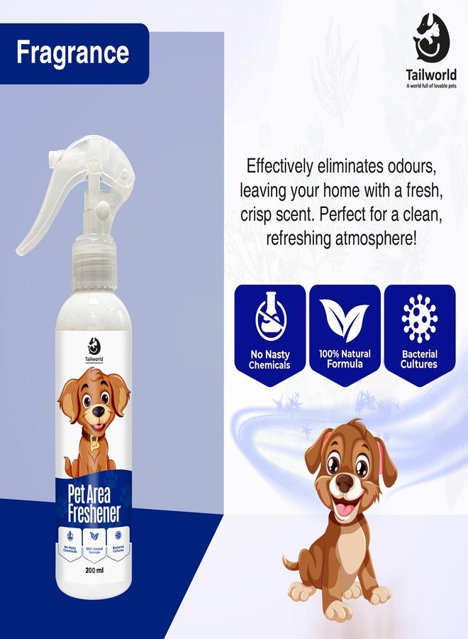 Tailworld Area Freshener, Pet Area Odour Remover for All Types of Surfaces | Super Safe for The Pets, Can Remove Urine Smell for Instant Freshness, Eco-Friendly Odour (200ml) - Image 5
