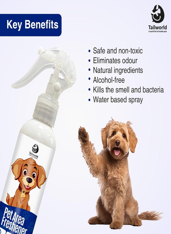 Tailworld Area Freshener, Pet Area Odour Remover for All Types of Surfaces | Super Safe for The Pets, Can Remove Urine Smell for Instant Freshness, Eco-Friendly Odour (200ml) - Image 4