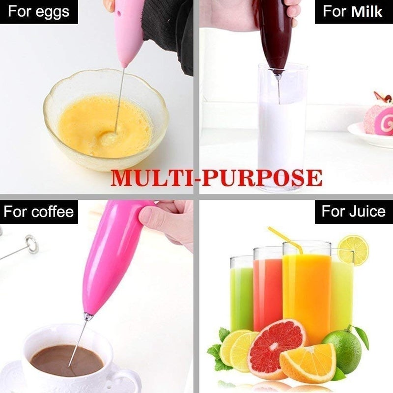 Hanumex Electric Mini Coffee Frother and Stirrer Froth Your Way to Perfect Lattes Random Color - Image 2