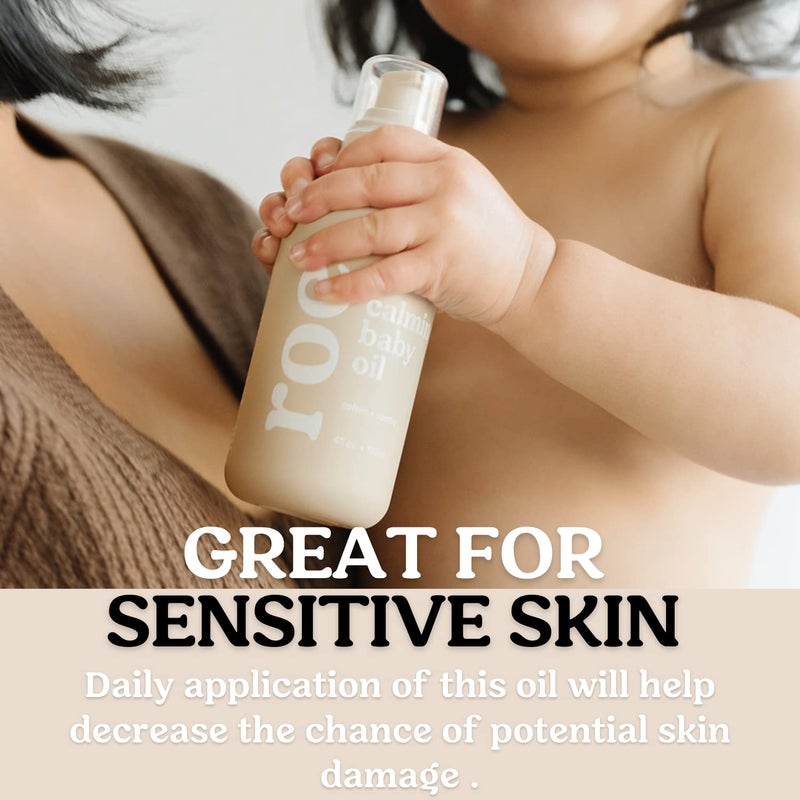 Roe Wellness Baby Oil Calming Soothes Hydrates Rough and Irritated Skin All Natural NonGreasy Hydrating Baby Oil Moisturize Full Body Calming Baby Oil - Image 4
