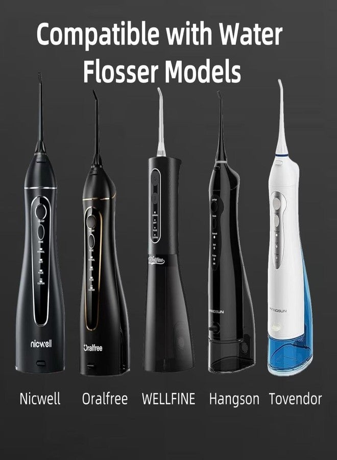 FUNSEE Replacement Tips for Nicwell Oralfree Water Flosser, Water Flosser Replacement Heads Oral Irrigator Jet Tip（ 4 Pack） - Image 2