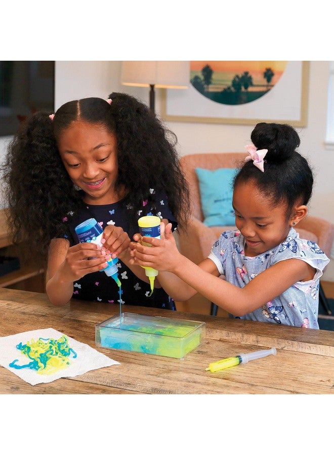 Steve Spangler Science String Slime Starter Kit, Includes Blue And Yellow (3.4 Oz. Each) - Diy Slime Science Experiment Kit For Kids, Explore And Teach Science Of Polymers, Exciting Stem Activity - Image 3