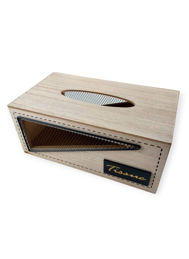 Generic Wooden Tissue Box  - Image 2