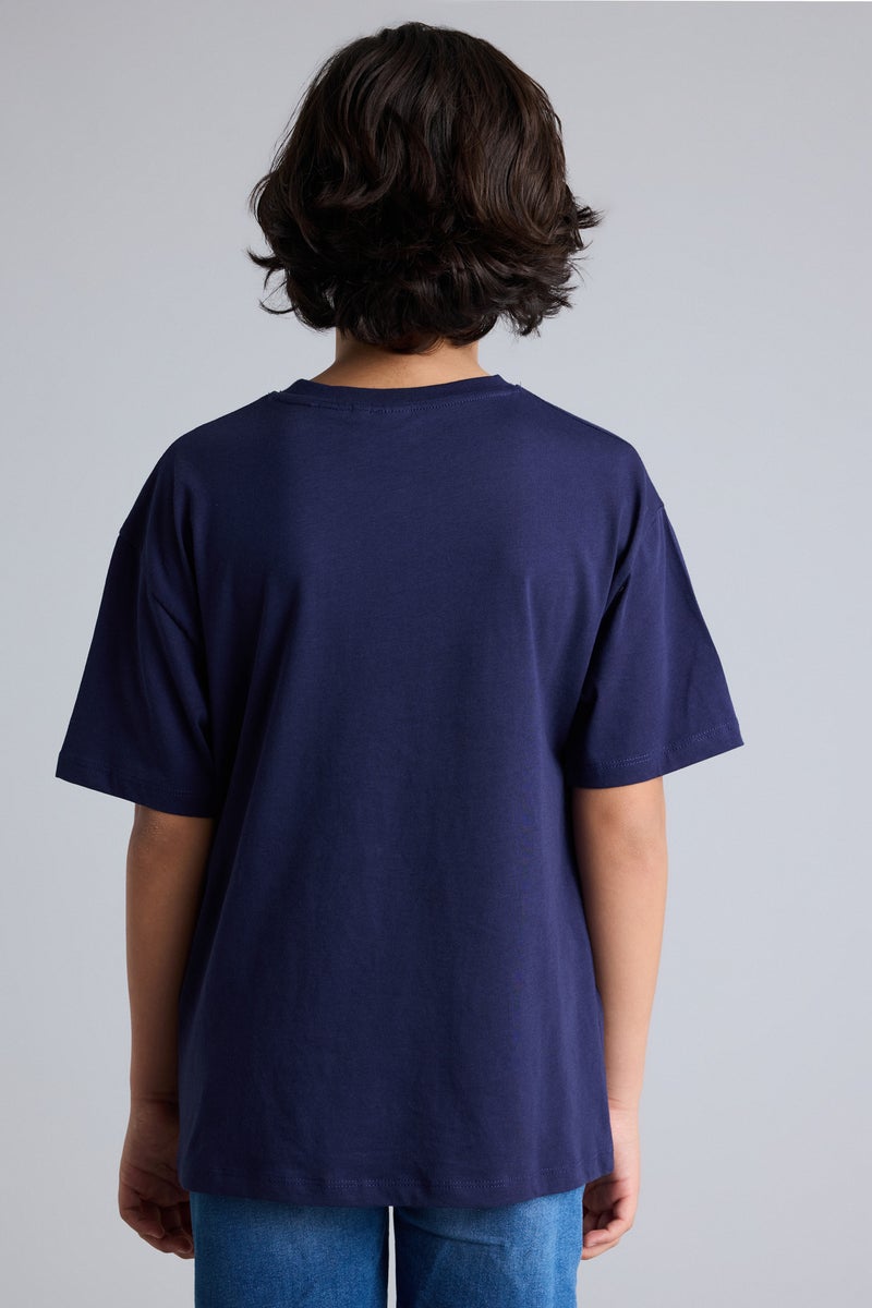 DeFacto Blue Boy Boy PlayStation Oversize T-Shirt Casual - Image 5