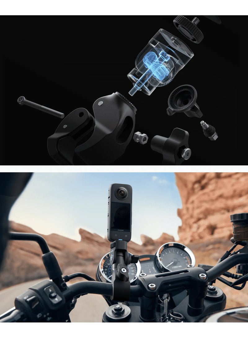 Insta360 Activity Motorcycle Bundle Kit - Compatible with Insta360 X4, GO 3S, Insta360 Ace Pro, Insta360 Ace, GO 3, X3, ONE RS (Twin/4K), GO 2, ONE X2, ONE R, ONE X, ONE Motorcycle Kit - Image 4