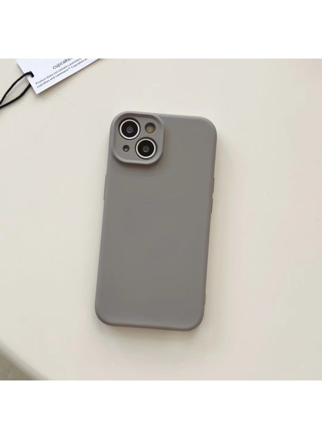 Premium Phone Case For Apple Liquid Silicone All-inclusive Lens Simple Protective Multiple Models Available