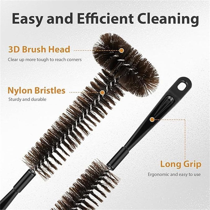 gotosee 2 Pack Garbage Disposal Cleaner Brush 15" Extra Long Handle for Deep Cleaning Sink Drain Cleaning Brush, 15 Inch Long Handle, Garbage Disposal Cleaner - Image 3