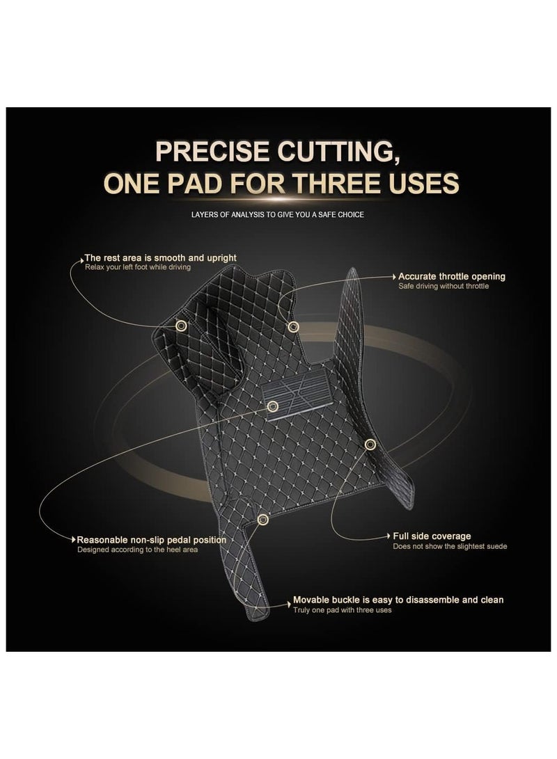 وينكا سجادات أرضية سيارة متوافقة مع BMW X5 2007-2010، مصنوعة من جلد البولي فينيل كلوريد، مقاومة للماء، سجادات قدم غير قابلة للانزلاق، ألوان مقاومة للطقس متوفرة (بيج) - Image 3