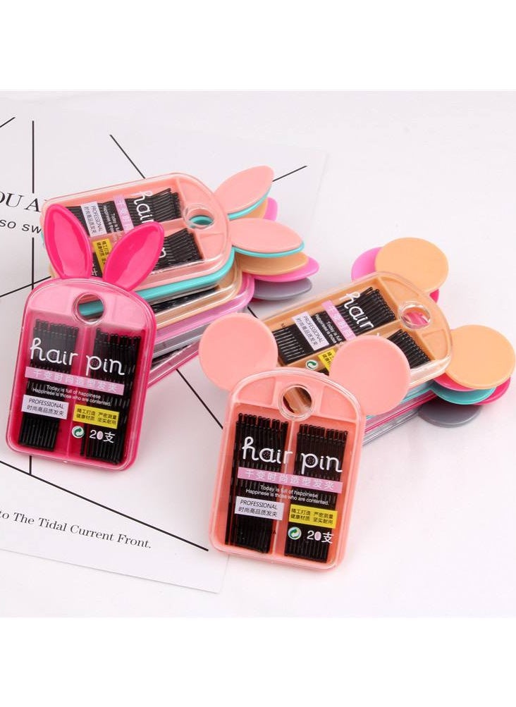 Generic A box of 20 hair bobby pins, multi-colour  - Image 3