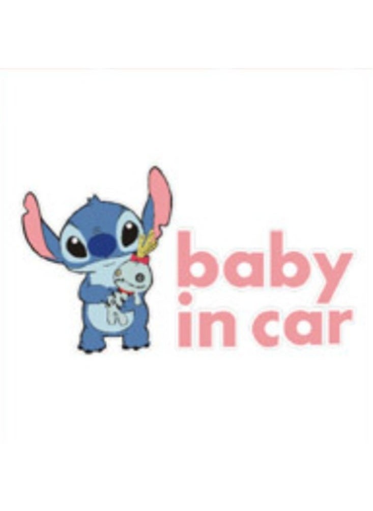 Generic - Stitch Car Sticker: Protect & Personalize with Whimsy | Hide Scratches Creatively - Image 1