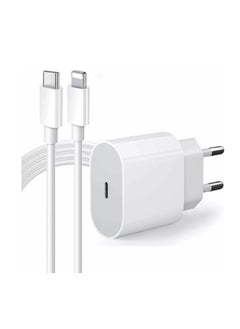 iPhone Charger, iPhone MFi Certified 20W PD Fast Charging USB C Charger with 6FT USB C to Lightning Cable for iPhone