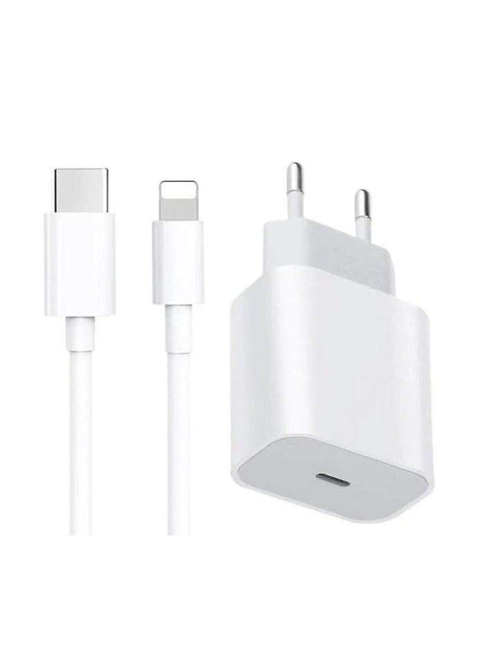 Generic - iPhone Charger, iPhone MFi Certified 20W PD Fast Charging USB C Charger with 6FT USB C to Lightning Cable for iPhone - Image 1