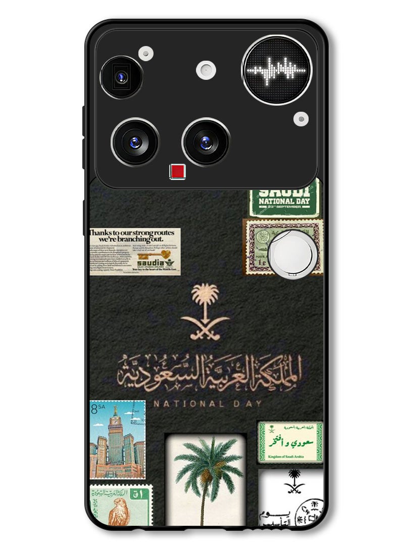 Theodor Case Compatible with Nothing Phone (3) 6.67 Inch Protection Shockproof Bumper Cover KSA national day - Image 1