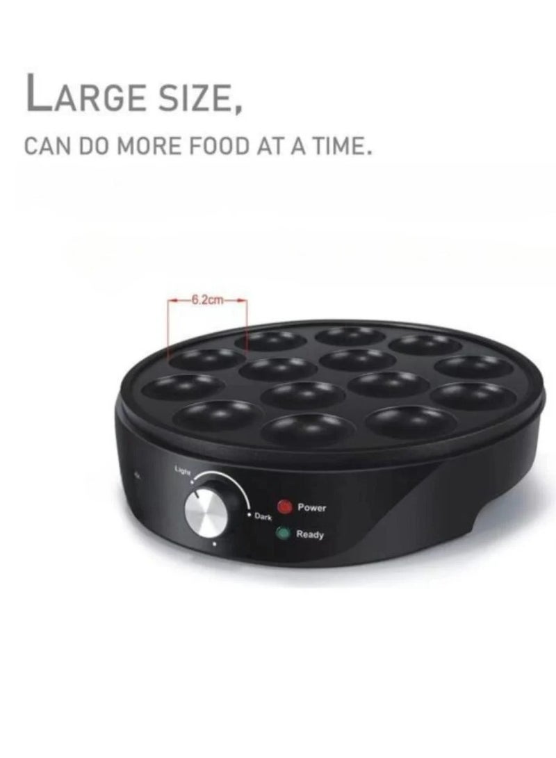 DENX DX3412 Pancake Maker – 14 Holes, 1000W, Non-Stick Coating, Automatic Temperature Control - Image 1