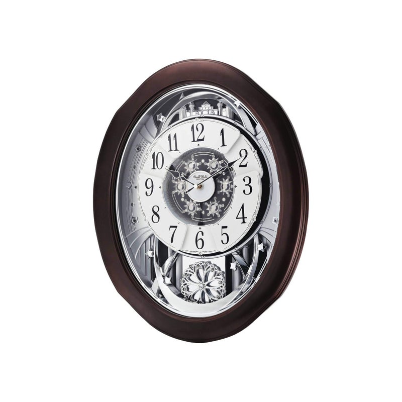 Rhythm Clocks Anthology Espresso Magic Motion Clock