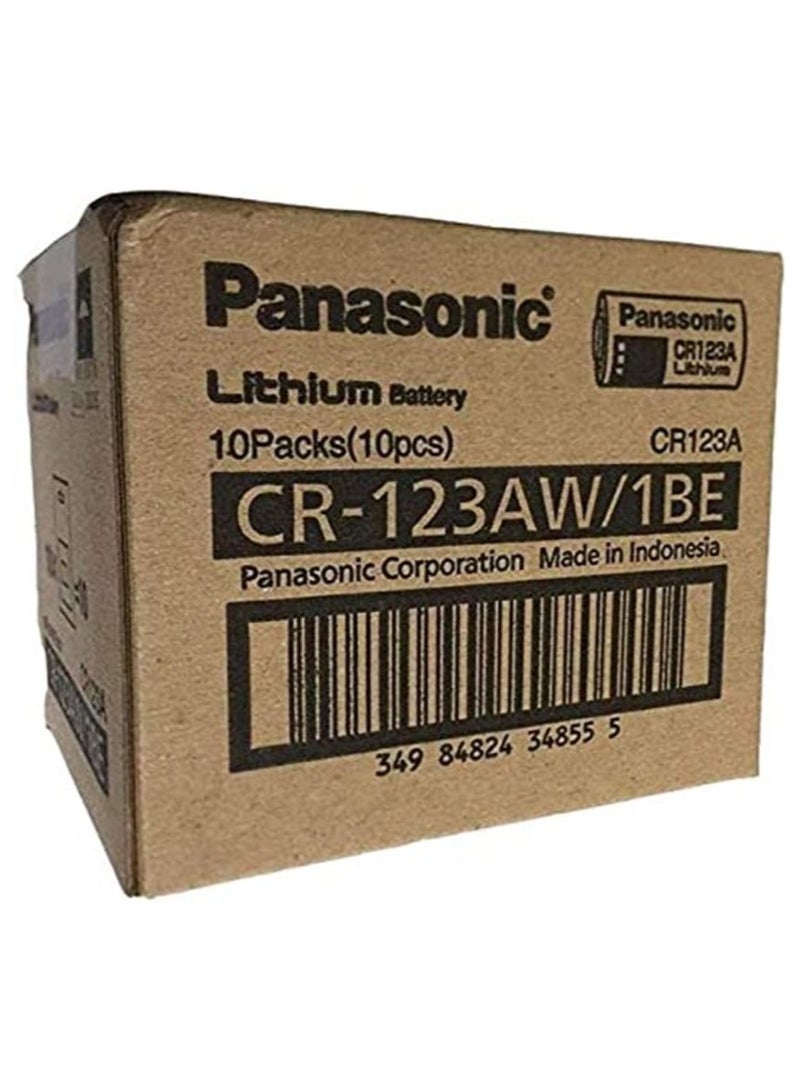 Panasonic 10-Pieces Panasonic CR123A Lithium 3V Batteries - Image 3