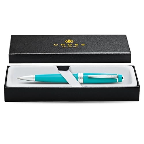 Cross Bailey Light Refillable Ballpoint Pen Presented in a Everyday Gift Box - Medium Point, Black Ink, Polished Teal - Image 3