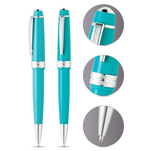 Cross Bailey Light Refillable Ballpoint Pen Presented in a Everyday Gift Box - Medium Point, Black Ink, Polished Teal - Image 2