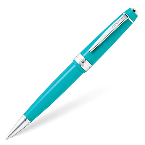 Cross Bailey Light Refillable Ballpoint Pen Presented in a Everyday Gift Box - Medium Point, Black Ink, Polished Teal - Image 1