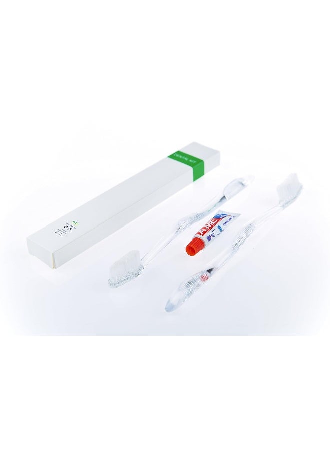 ECO amenities Travel Toothbrush Kit Manual Disposable Toothbrush with Toothpaste in Individually Wrapped Paper Box 100 Sets per Case Travel Set for Hotels and Hospitality - Image 4