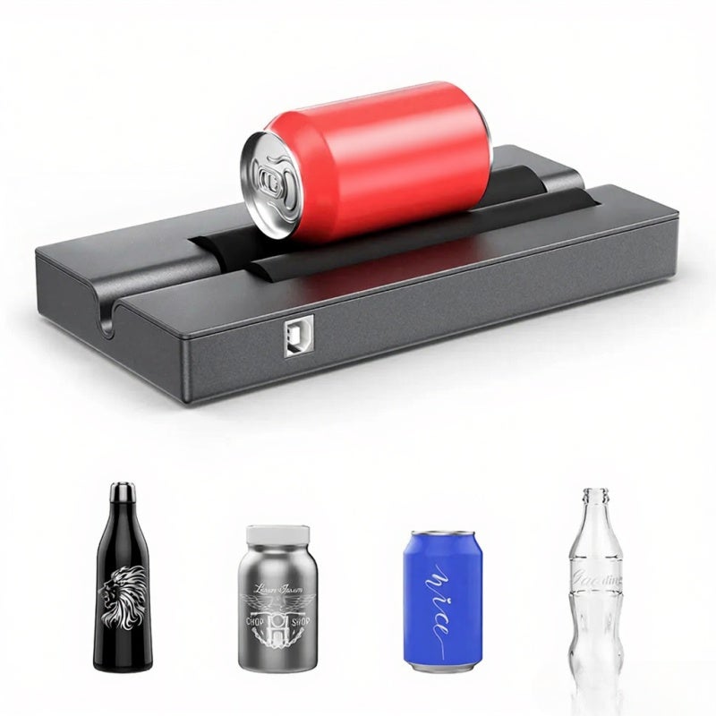 Rotary Roller For Engraving Machine: Aluminum Alloy Structure, 370mm Max Length 390mm Max Diameter - No Installation Required, Stable Engraving For L3/L6/JL3/JL4/JL7/Z2/Z3/Z4 Engravers, Cylindrical Ob - Image 1