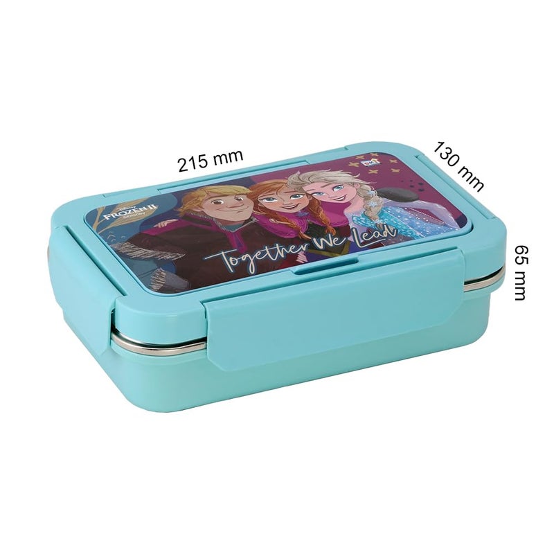 SKi Homeware SKI Steel Happy Meal 2 Compartment Insulated Steel Lunch Box Frozen - Image 2