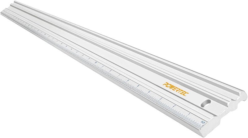 POWERTEC 38 Inch Machinist Aluminum Straight Edges, with .003'' Tolerance for Checking Surface Warp, Marking/Scribing Lines - Used w/Feeler Gauges for Automotive Repairs, Cylinder Head Checks (71332) - Image 1