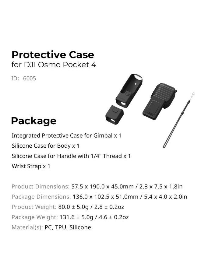 سمول ريج SmallRig 6005 Anti-Scratch Full-Body Protective Case for Osmo Pocket 4 Gimbal - Image 2