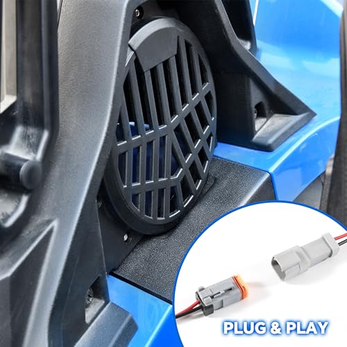 SLORIMOD Rear 6.5" Speaker Pods for Polaris Slingshot 15-25, Rear Behind Seat 6.5in Speaker Enclosures Panels for Polaris Slingshot S SL SLR R LE 2015-2025 Accessories(2PCS) - Image 5