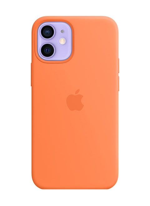 Three-Layer Structure Shockproof Protective Case Cover for iPhone 12 Mini Orange Anti-Fingerprint Anti-Drop Anti-Scratch Comfortable Grip Shock Absorption Hard Back Anti-Burst Ultra Thin Full Cover Case Compatible with iPhone 12 Mini Orange