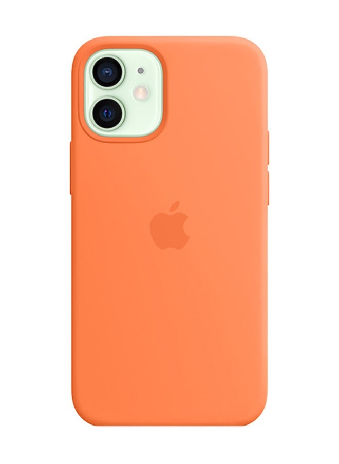 Three-Layer Structure Shockproof Protective Case Cover for iPhone 12 Mini Orange Anti-Fingerprint Anti-Drop Anti-Scratch Comfortable Grip Shock Absorption Hard Back Anti-Burst Ultra Thin Full Cover Case Compatible with iPhone 12 Mini Orange