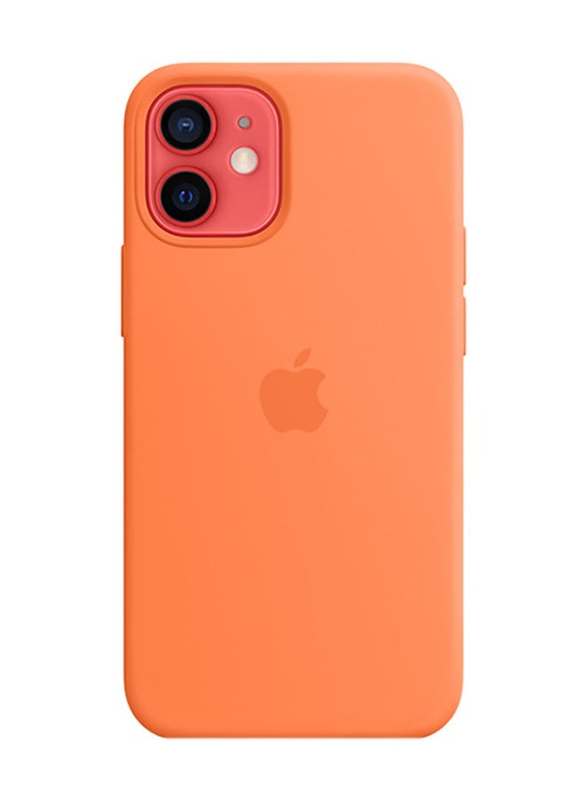 Three-Layer Structure Shockproof Protective Case Cover for iPhone 12 Mini Orange Anti-Fingerprint Anti-Drop Anti-Scratch Comfortable Grip Shock Absorption Hard Back Anti-Burst Ultra Thin Full Cover Case Compatible with iPhone 12 Mini Orange
