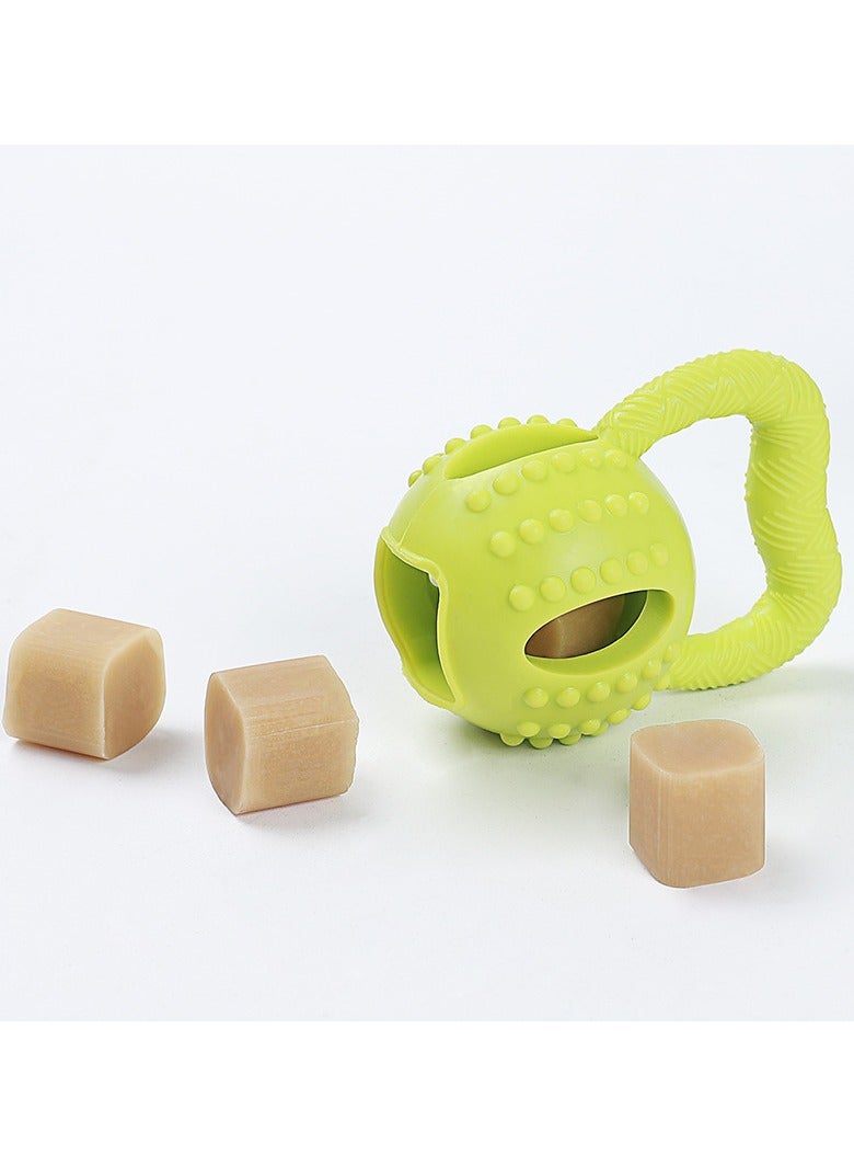 Goolsky Must - have! Square Pull - ring Ball TPR Chew - resistant Cheese - flavored Ball - Dog Teeth - grinding, Teeth - cleaning, Interactive and Puzzle - solving Toy  - Image 4