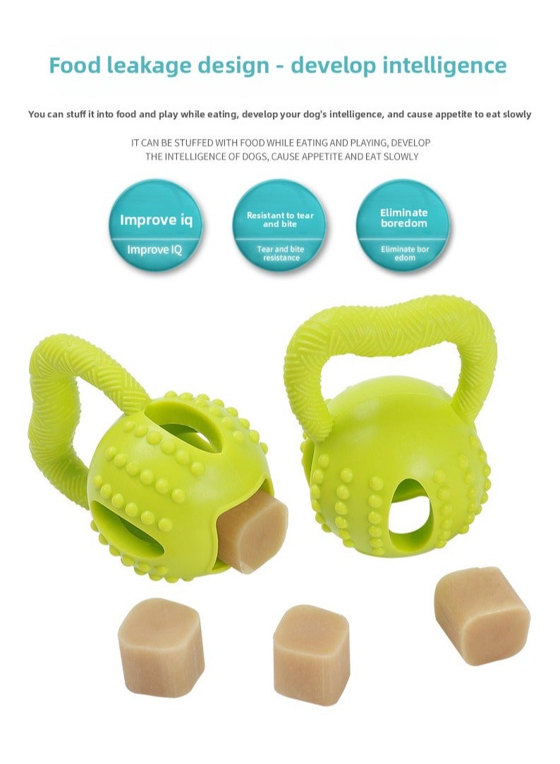 Goolsky Must - have! Square Pull - ring Ball TPR Chew - resistant Cheese - flavored Ball - Dog Teeth - grinding, Teeth - cleaning, Interactive and Puzzle - solving Toy  - Image 3