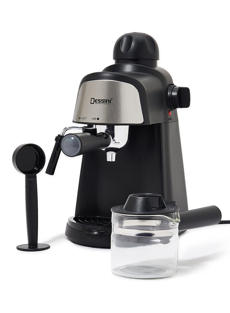 DESSINI Manual Powder Espresso Machine DEM333 Black - Image 2