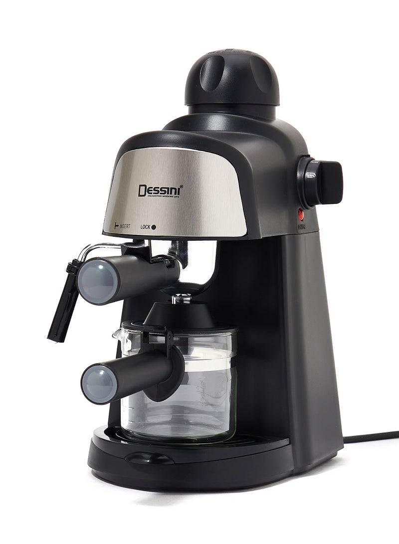 DESSINI Manual Powder Espresso Machine DEM333 Black - Image 1