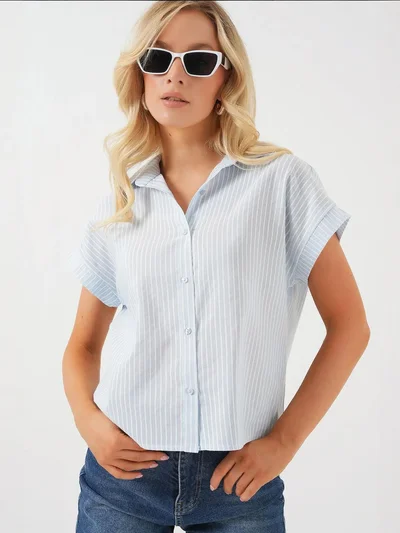 BIG DART BDART Striped Poplin Button-Up Shirt