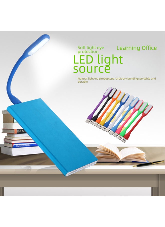 لمبة إضاءة LED USB 2835smd 15 وات قابلة للتعتيم لتوفير الطاقة ضوء أبيض دافئ مناسب لمصباح الكمبيوتر المكتبي - اللون: أزرق - الأبعاد: فحص كامل + حقيبة Opp معبأة