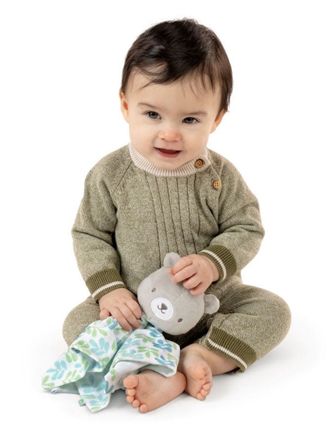 ingenuity ity by Ingenuity - Cozy Lovey, Plush Security Blanket, Stuffed Animal for Babies, Soft Baby Blankie, 0 - 36 months- Nate  - Image 2