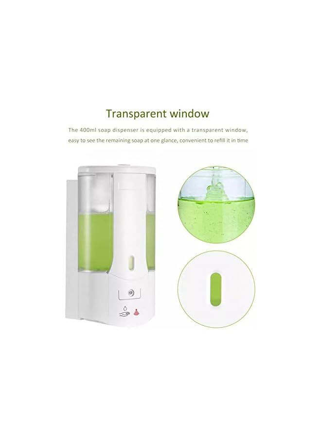 Hand Sanitizer Dispenser Wall Mounted Liquid Dispenser Smart Sensor Hand Washing Container Automatic Liquid Soap Dispenser Wall Mounted Shampoo Lotion Shower Gel Foam Bottles - Image 3