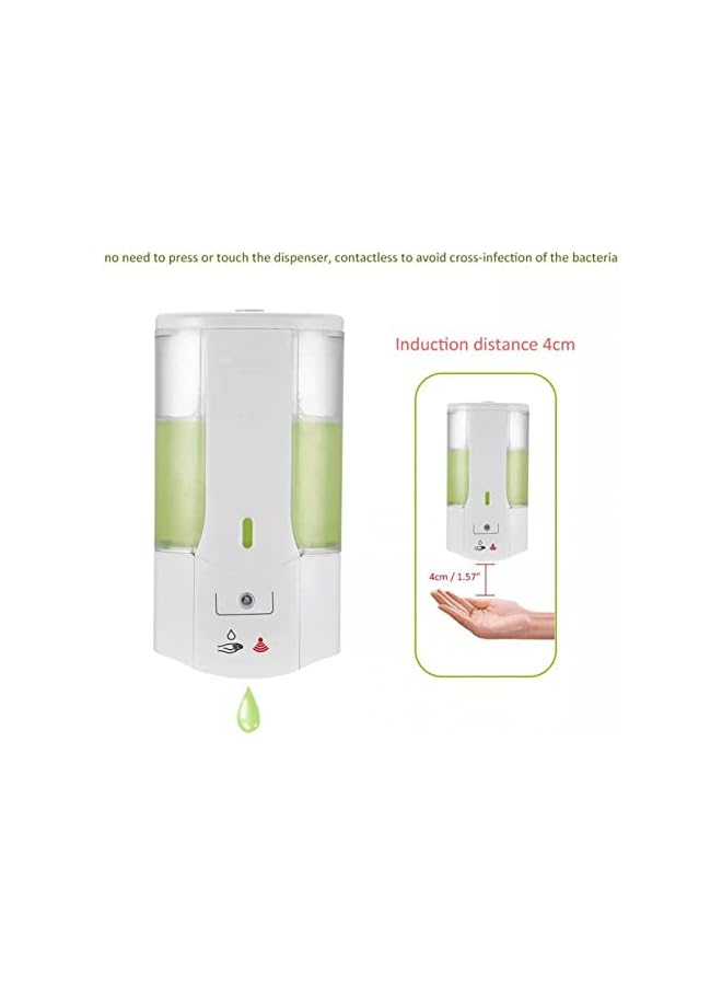 Hand Sanitizer Dispenser Wall Mounted Liquid Dispenser Smart Sensor Hand Washing Container Automatic Liquid Soap Dispenser Wall Mounted Shampoo Lotion Shower Gel Foam Bottles - Image 2