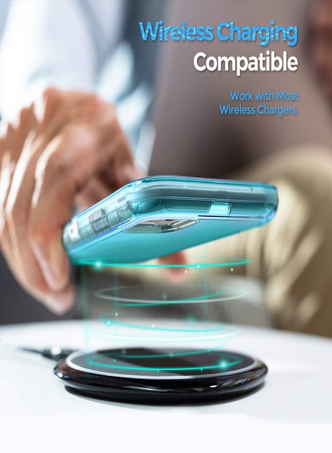 ORIbox for iPhone 13 mini/12 Mini Case Blue, [10 FT Military Grade Drop Protection], Transparent Heavy Duty Shockproof Anti-Fall Case for iPhone 13/12 Mini Phone Case,5.4 inch,3 in 1, Crystal Blue - Image 5