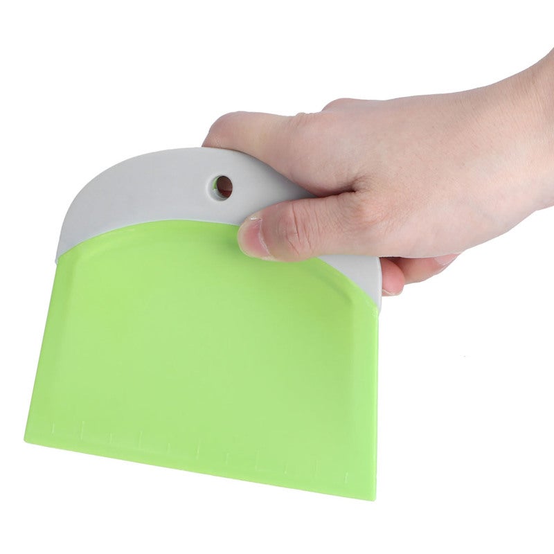 Cream Scraper 74073-1 Green Food Grade Plastic - Non-Stick Reusable Dough Cutter for Home Baking Pastry Kitchen Use - Image 5