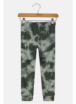Originals by Brooklyn Cloth Kids Boy Drawstring Tie Dye Joggers Pant, Olive Combo  - Image 2