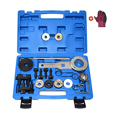 Yuesstloo Camshaft Crankshaft Engine Timing Tool Kit Compatible with Audi VW VAG 2006-2018 EA888 1.8 2.0 TSI TFSI T10355 T10060A T10352 T10368 T40011 T40196 T40267, Upgrades Version with Case & Gloves - Image 1