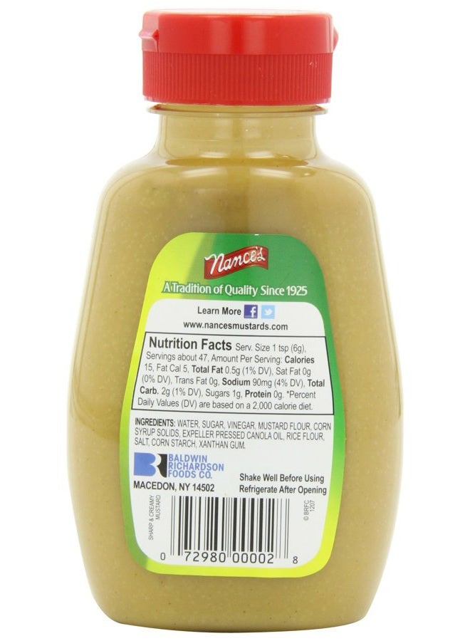 nances Mustard Sharp & Creamy, 10-ounces (Pack of 6) - Image 2