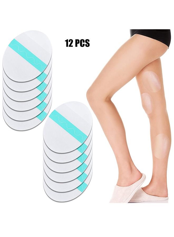 12 Pieces of Inner Thigh Anti-Wear Patches, Self-Adhesive Wear-Resistant Thigh Patches, Disposable Ultra-Thin Invisible Anti-Wear Patches - Image 1
